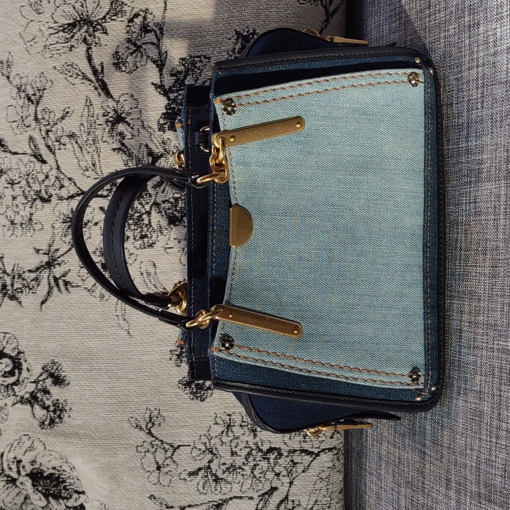 Coach denim small handbag crossbody NWT